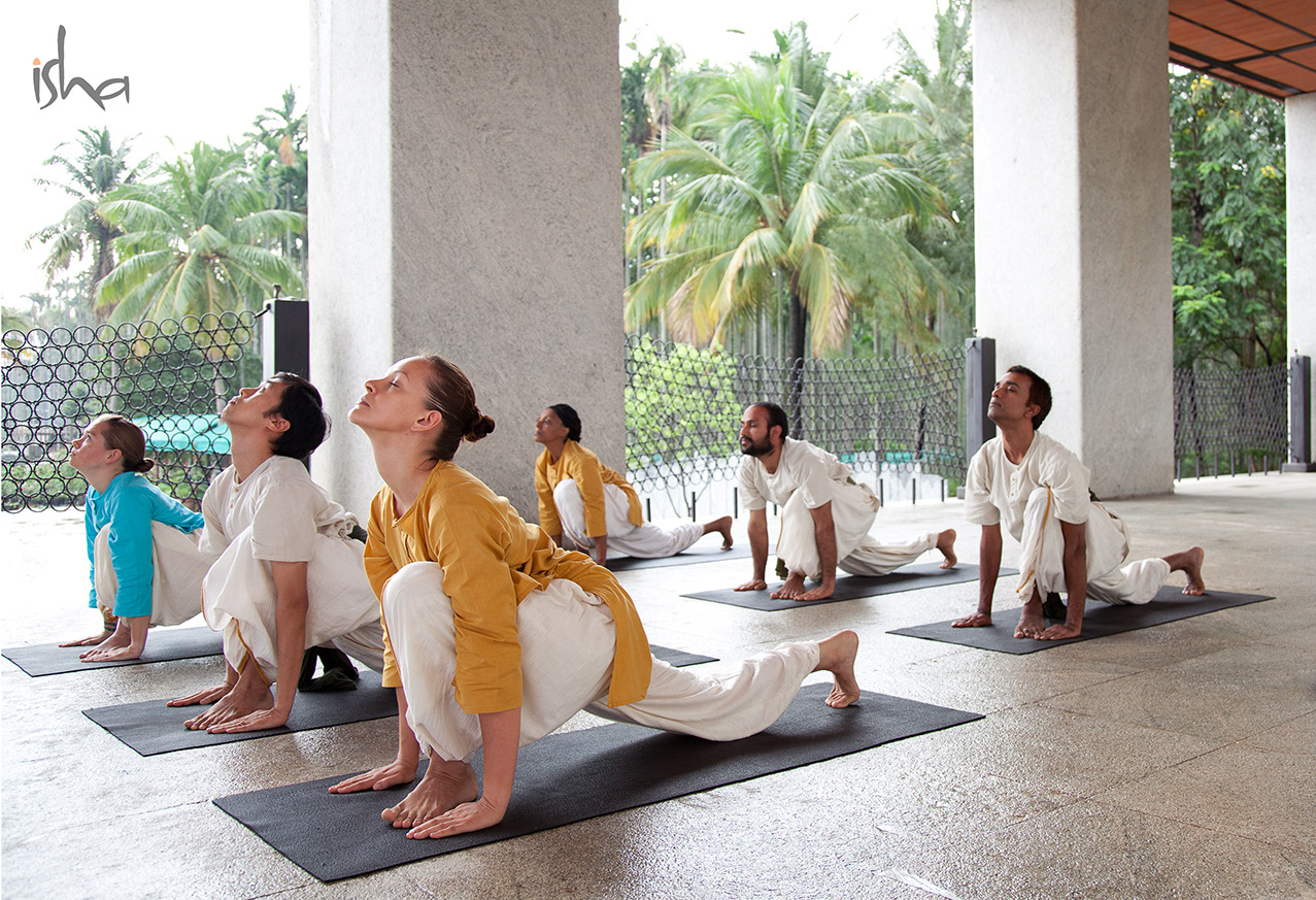 The Isha Hatha Yoga trainees go through practical assessments - ​simulated  class situations where they set up and conduct a class for their… |  Instagram