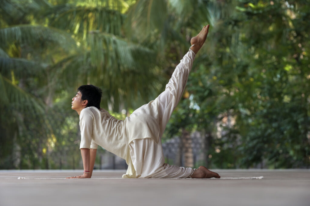 cat stretch. Upa yoga. Designed by sadhguru